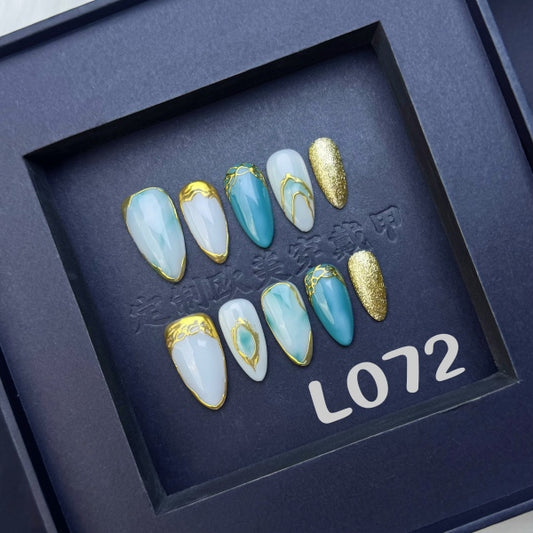 Handmade press on nail L072