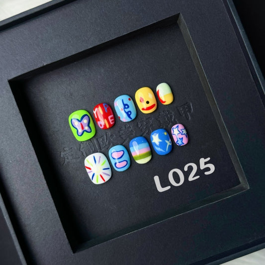 Handmade press on nail L025