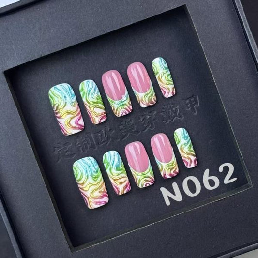 Handmade press on nail N062