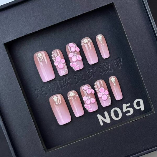 Handmade press on nail N059