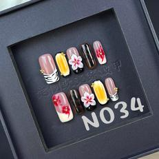 Handmade press on nail N034