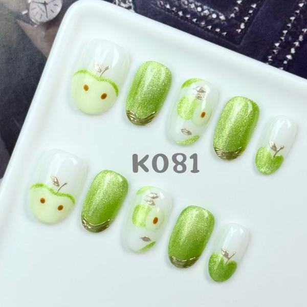 Handmade press on nail K081