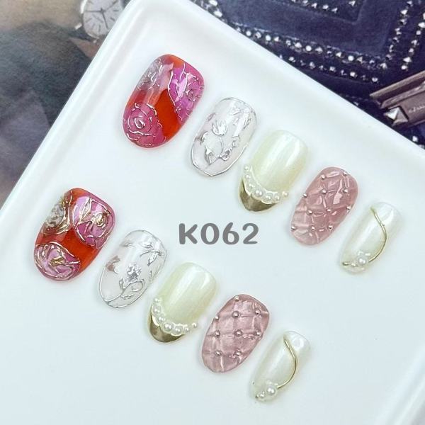 Handmade press on nail K062