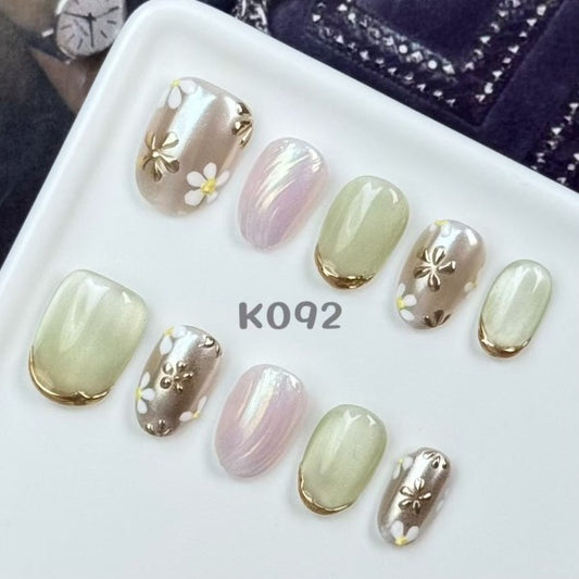 Handmade press on nail K092