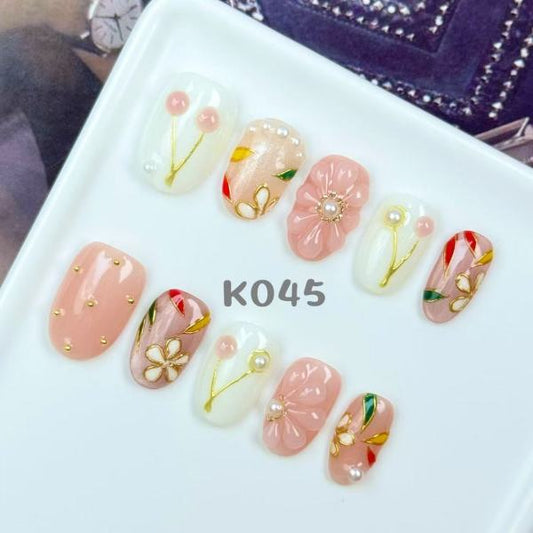 Handmade press on nail K045