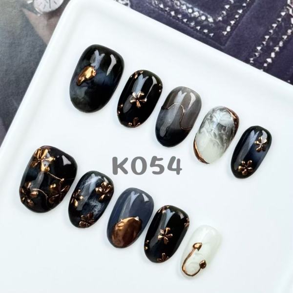 Handmade press on nail K054