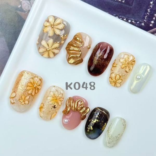 Handmade press on nail K048