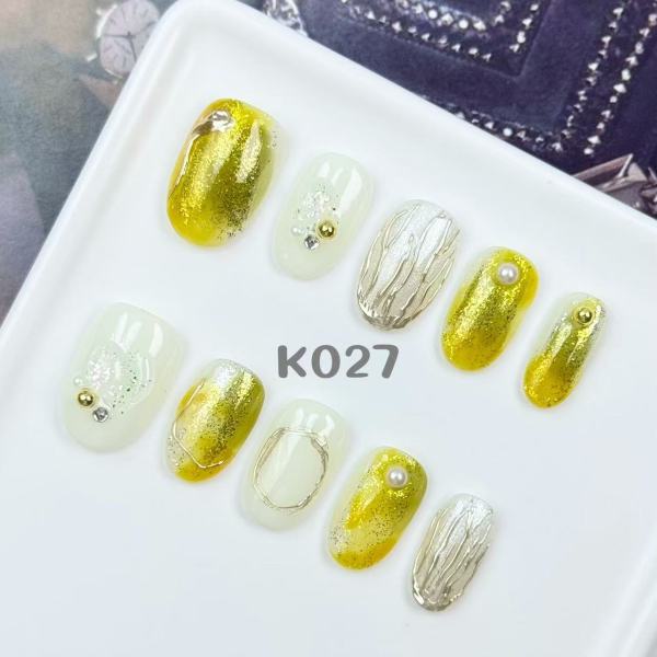 Handmade press on nail K027
