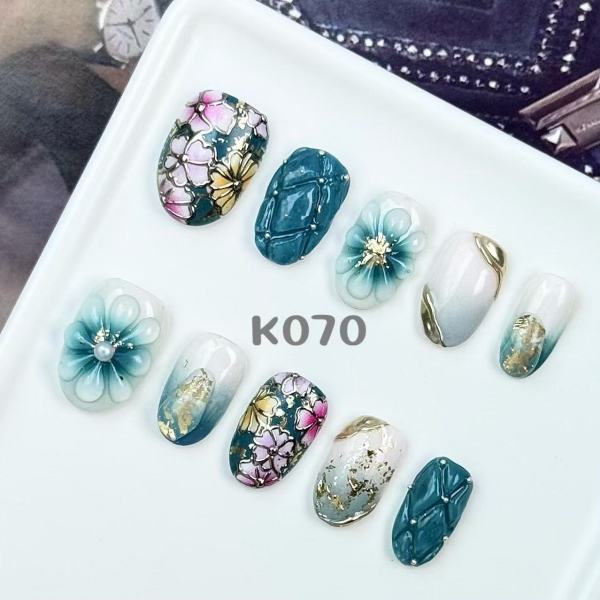Handmade press on nail K070