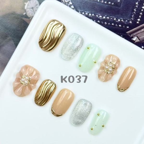 Handmade press on nail K037