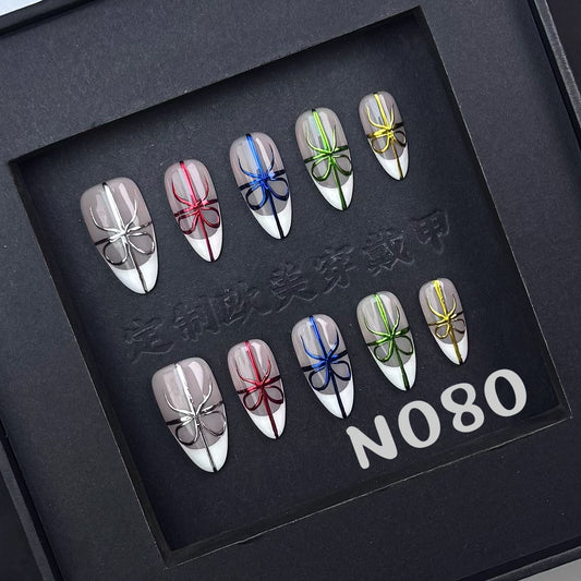 Handmade press on nail N080