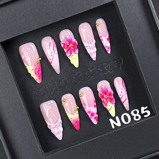 Handmade press on nail N085