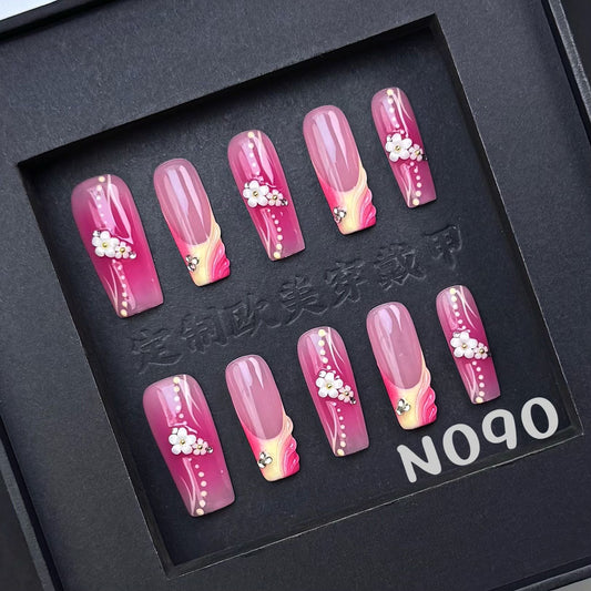 Handmade press on nail N090