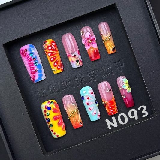 Handmade press on nail N093