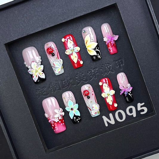 Handmade press on nail N095