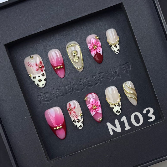 Handmade press on nail N103