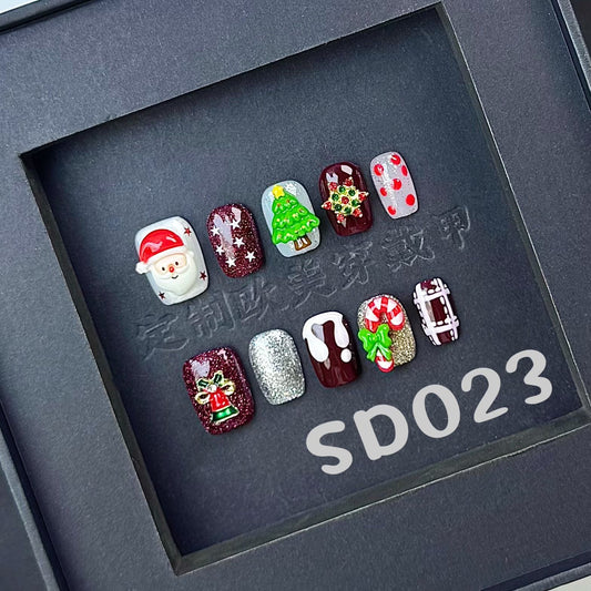Handmade press on nail SD023