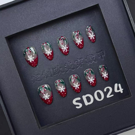 Handmade press on nail SD024