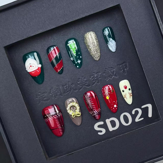 Handmade press on nail SD027