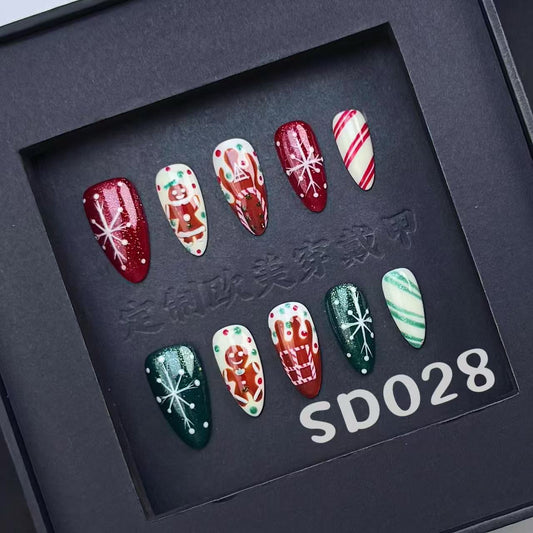 Handmade press on nail SD028