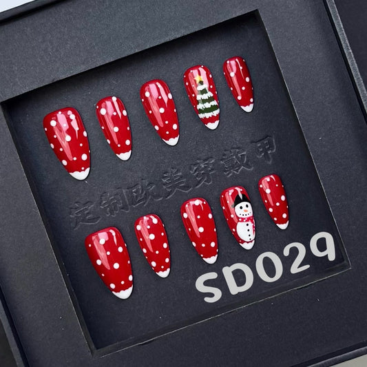 Handmade press on nail SD029