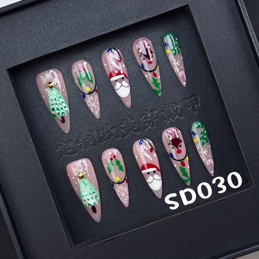 Handmade press on nail SD030