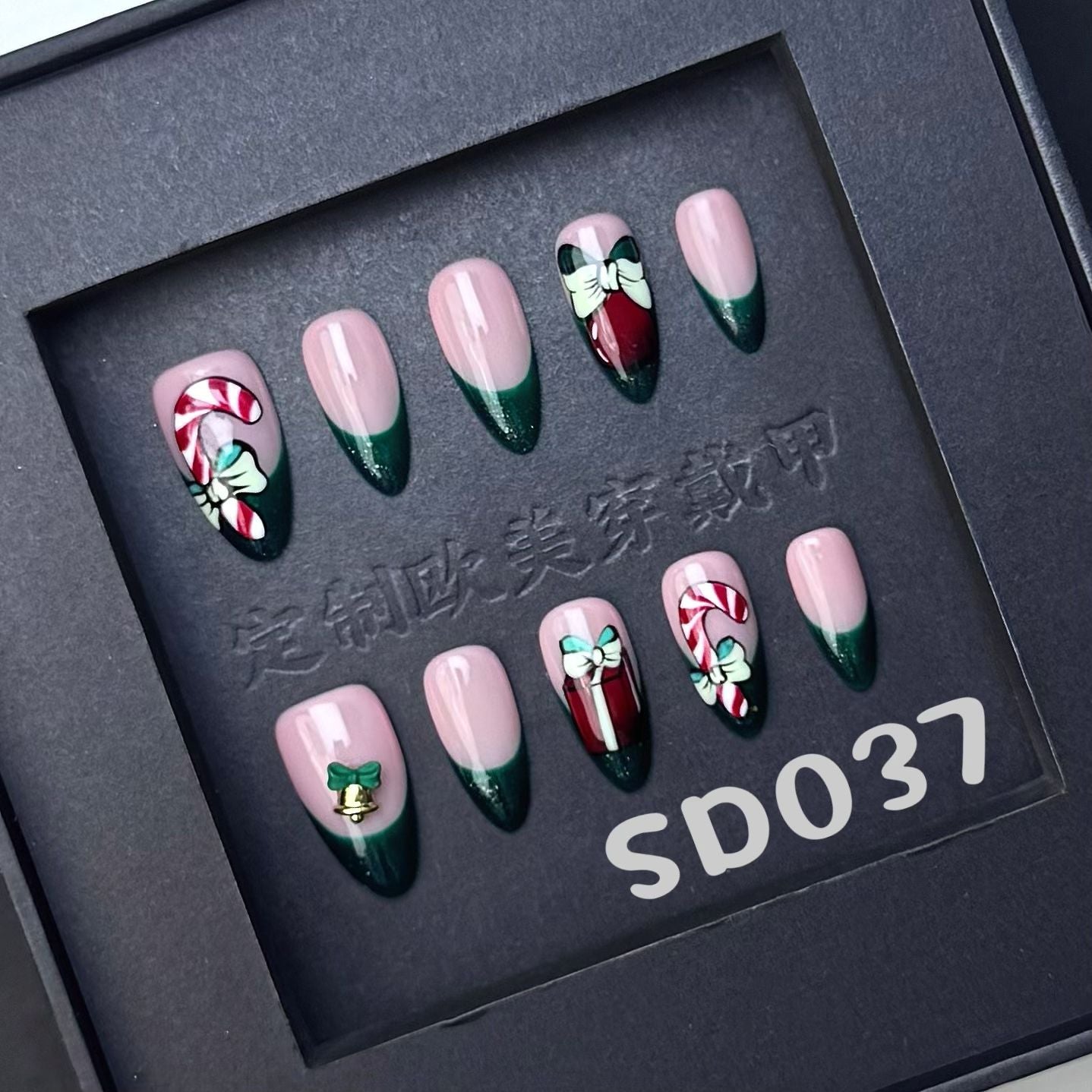 Handmade press on nail SD037