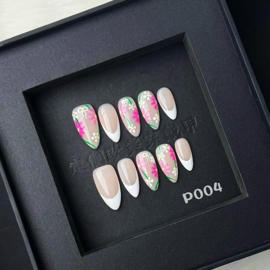 Handmade press on nail P004