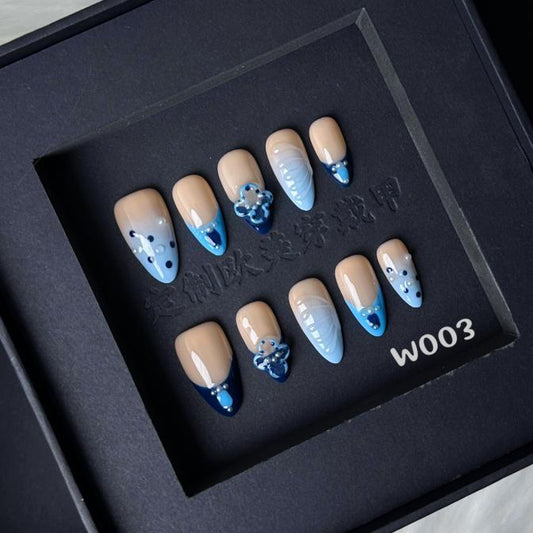 Handmade press on nail W003