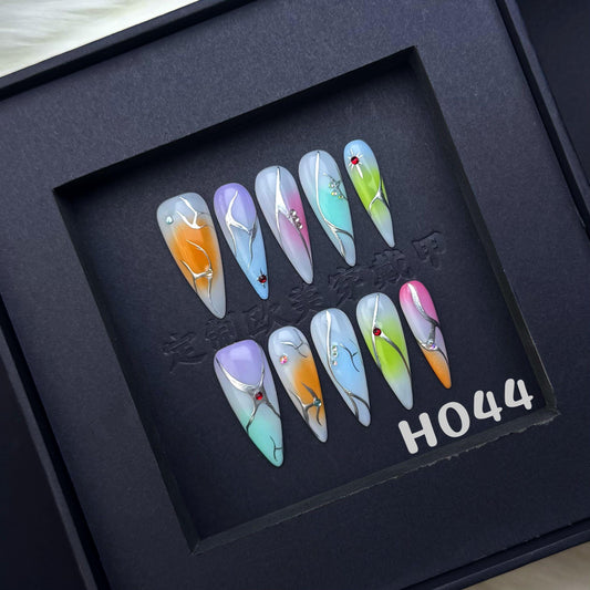 Handmade press on nail H044