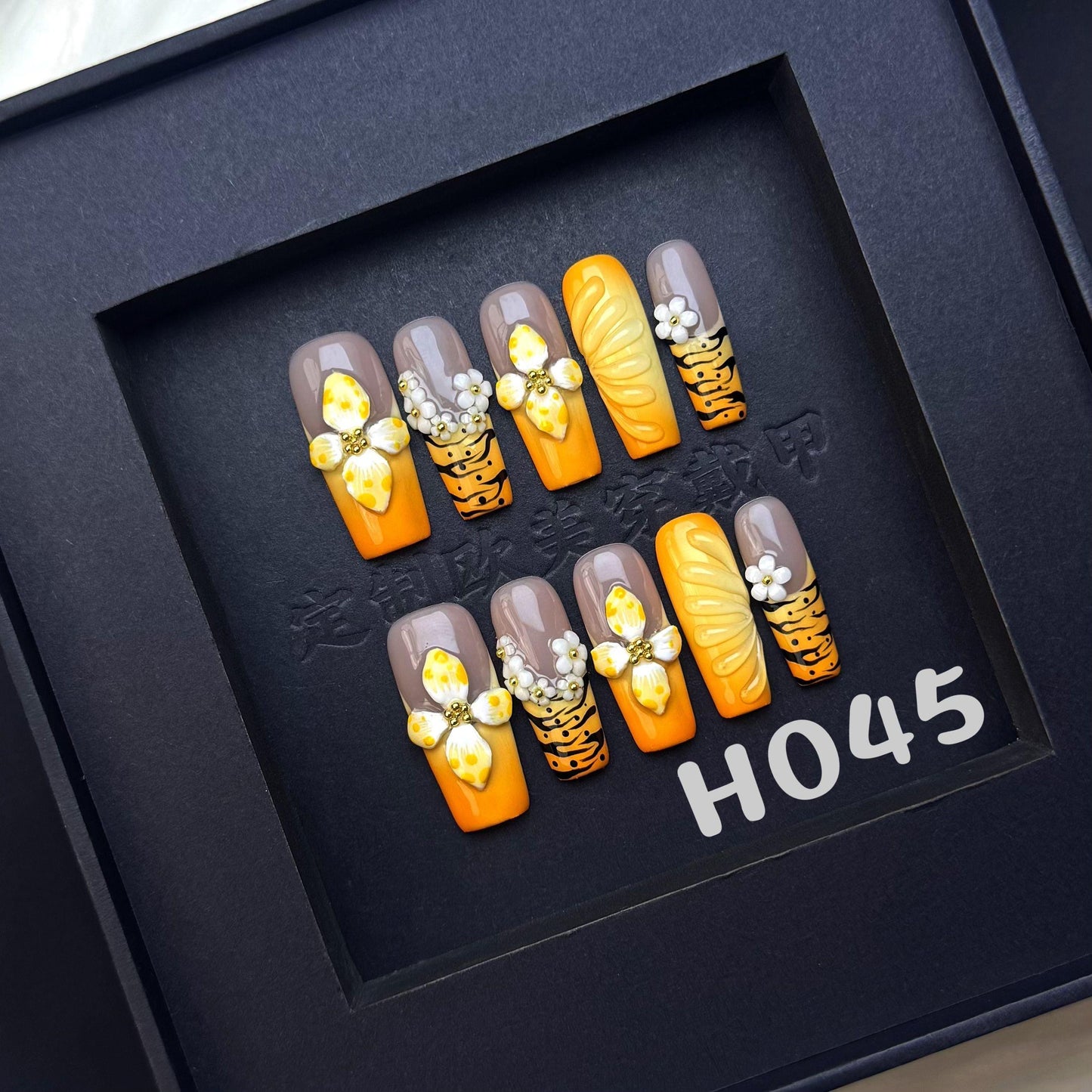 Handmade press on nail H045