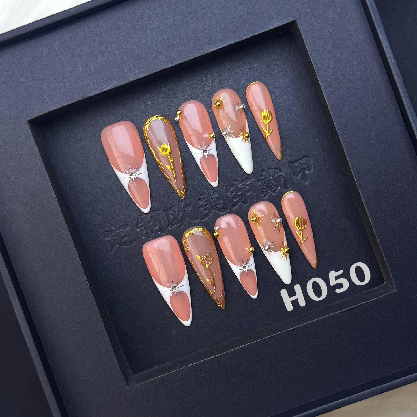 Handmade press on nail H050