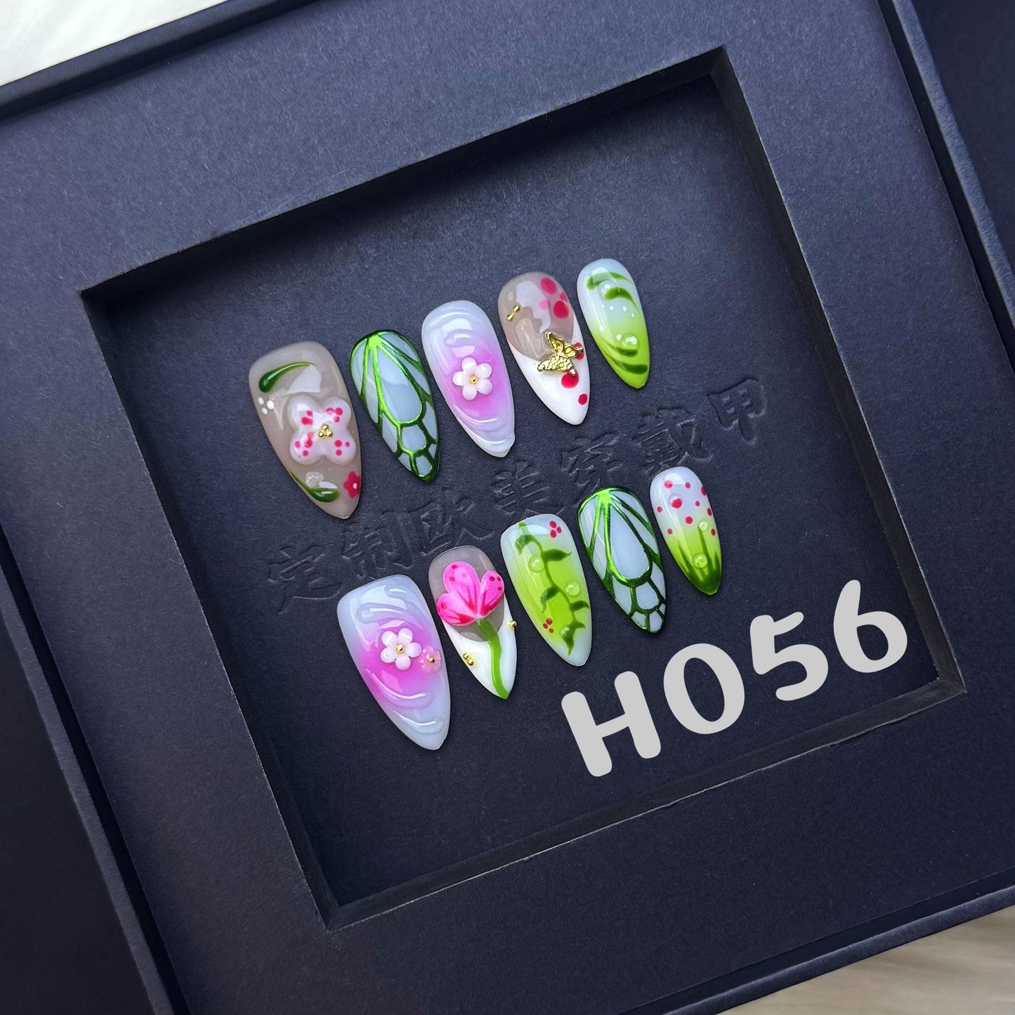 Handmade press on nail H056