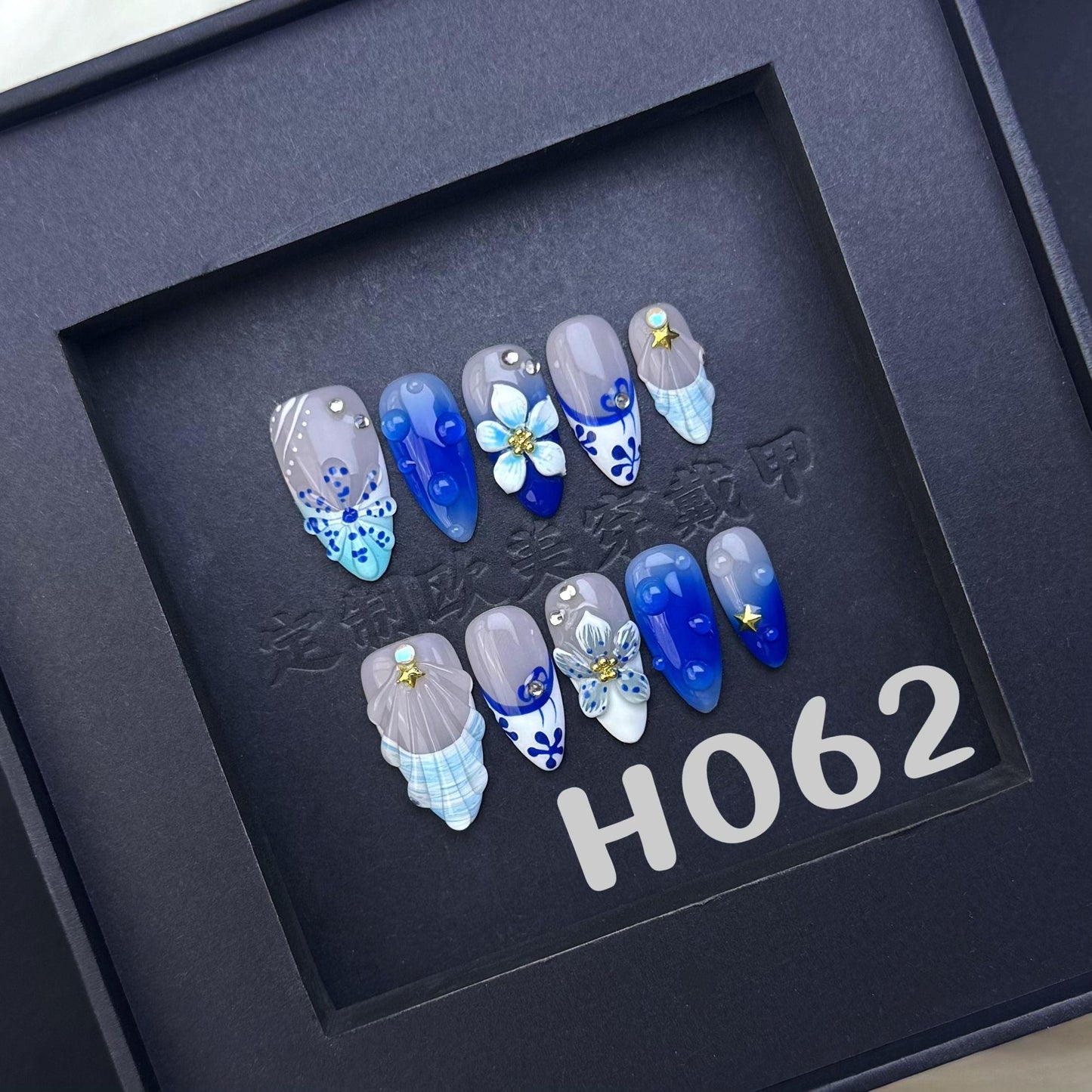 Handmade press on nail H062