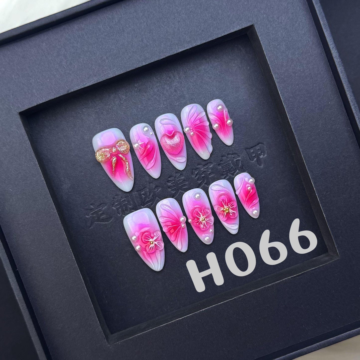 Handmade press on nail H066