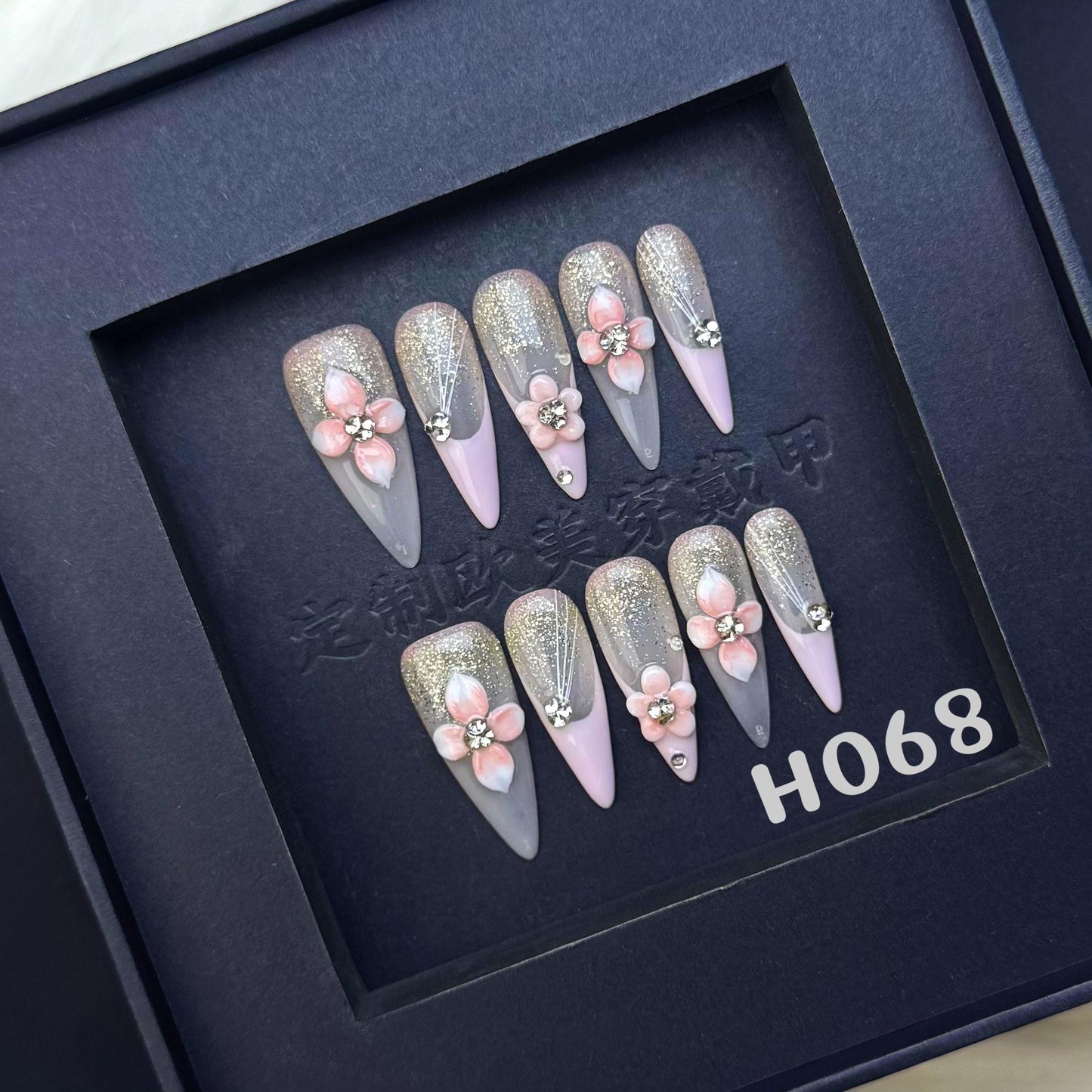 Handmade press on nail H068