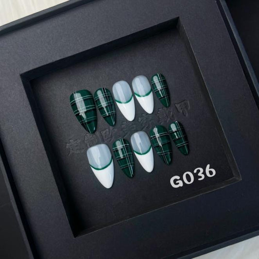 Handmade press on nail G036