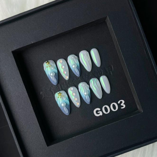 Handmade press on nail G003