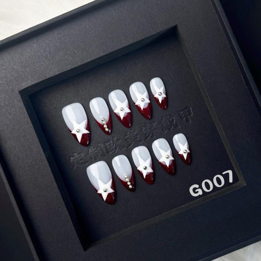 Handmade press on nail G007