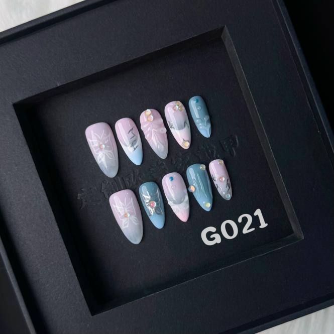 Handmade press on nail L021