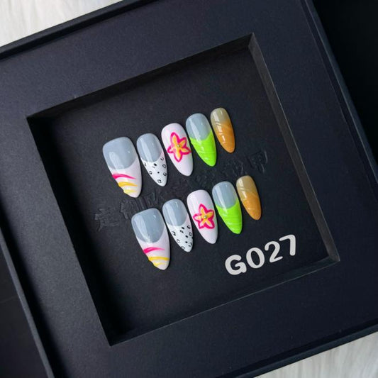 Handmade press on nail G027