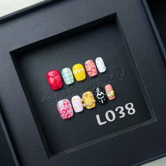 Handmade press on nail L038