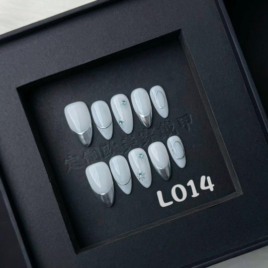 Handmade press on nail L014