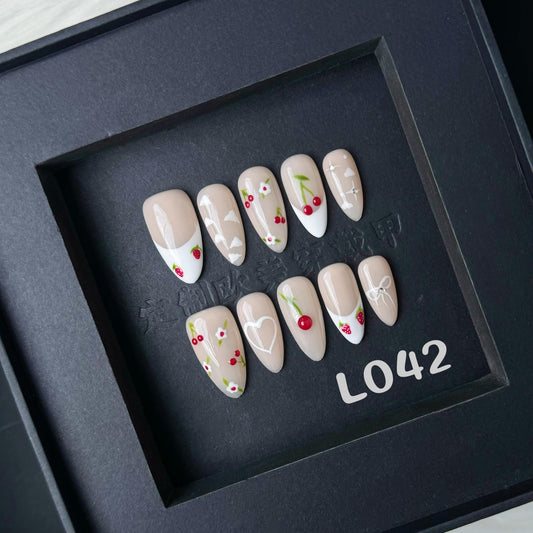 Handmade press on nail L042