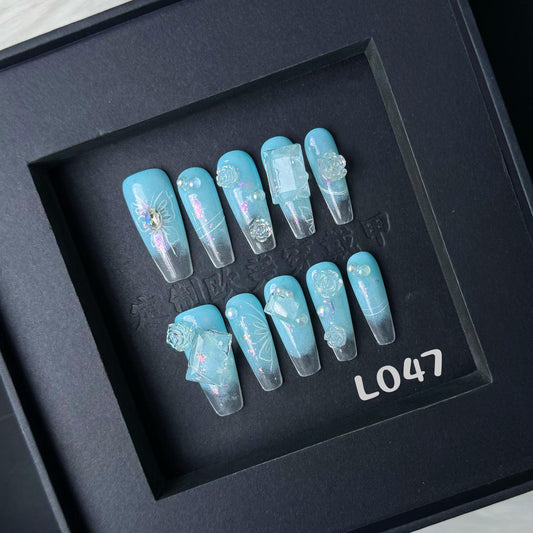 Handmade press on nail L047