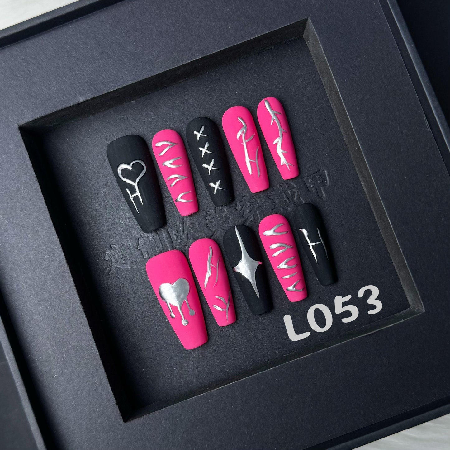 Handmade press on nail L053