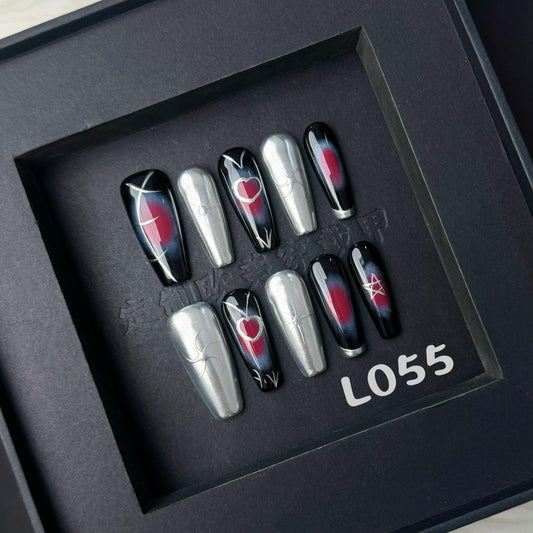 Handmade press on nail L055