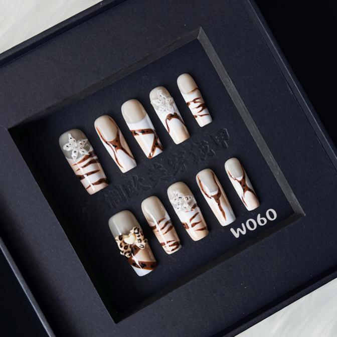 Handmade press on nail W060