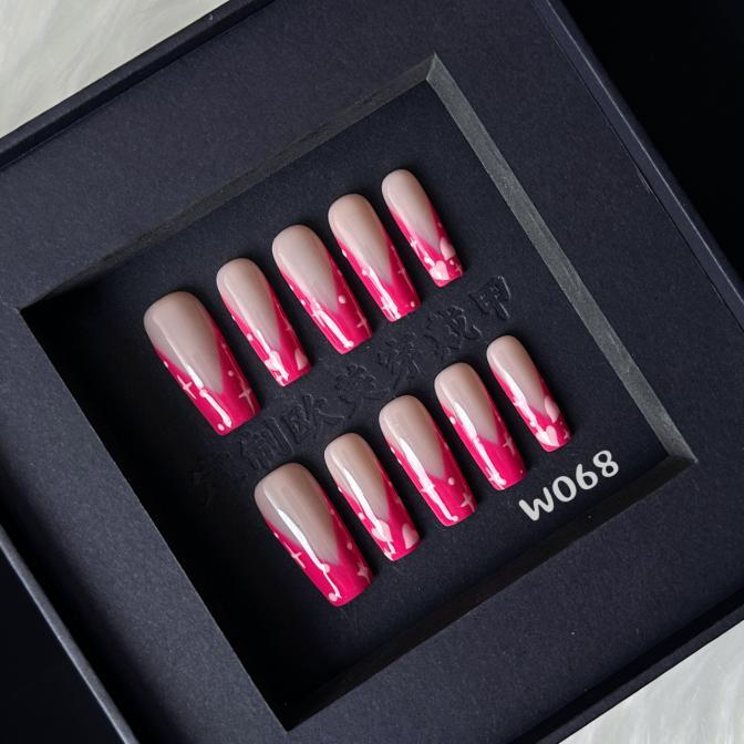 Handmade press on nail W068