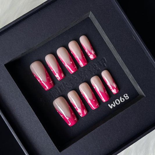 Handmade press on nail W068